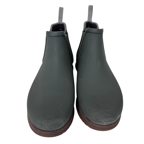 Bogs Sweetpea Rain Boots Chelsea Slip On Round Toe Waterproof Sage‎ Green Size 6 - Picture 4 of 7